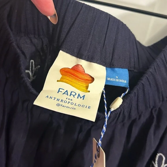 FARM Rio Navy Off-Shoulder Jumpsuit - Picture 8 of 14